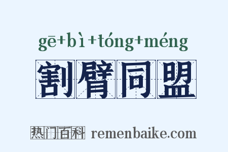 割臂同盟是什么意思的图片